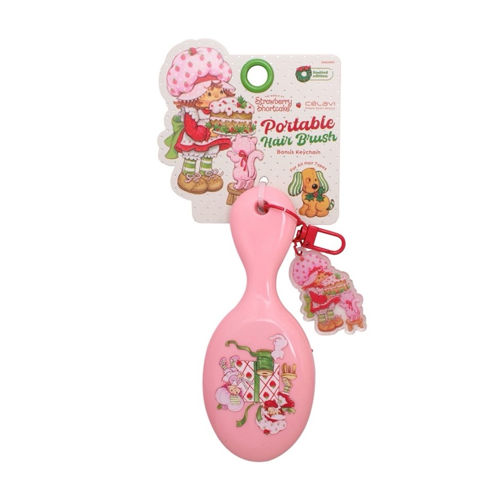 Celavi x Strawberry Shortcake Portable Hair Brush